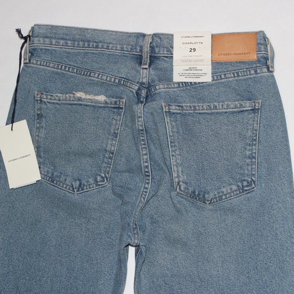 CITIZENS OF HUMANITY CHARLOTTE HIGH RISE STRAIGHT LEG JEANS - SIZE 29 - Picture 5 of 6